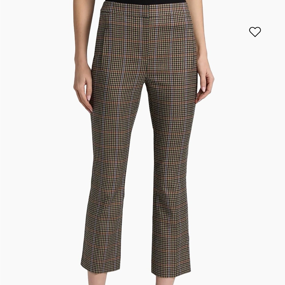 Veronica Beard Arte plaid crop pants size 4